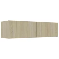 VidaXL Tv-meubel 120x30x30 Cm Bewerkt Hout Sonoma Eikenkleurig
