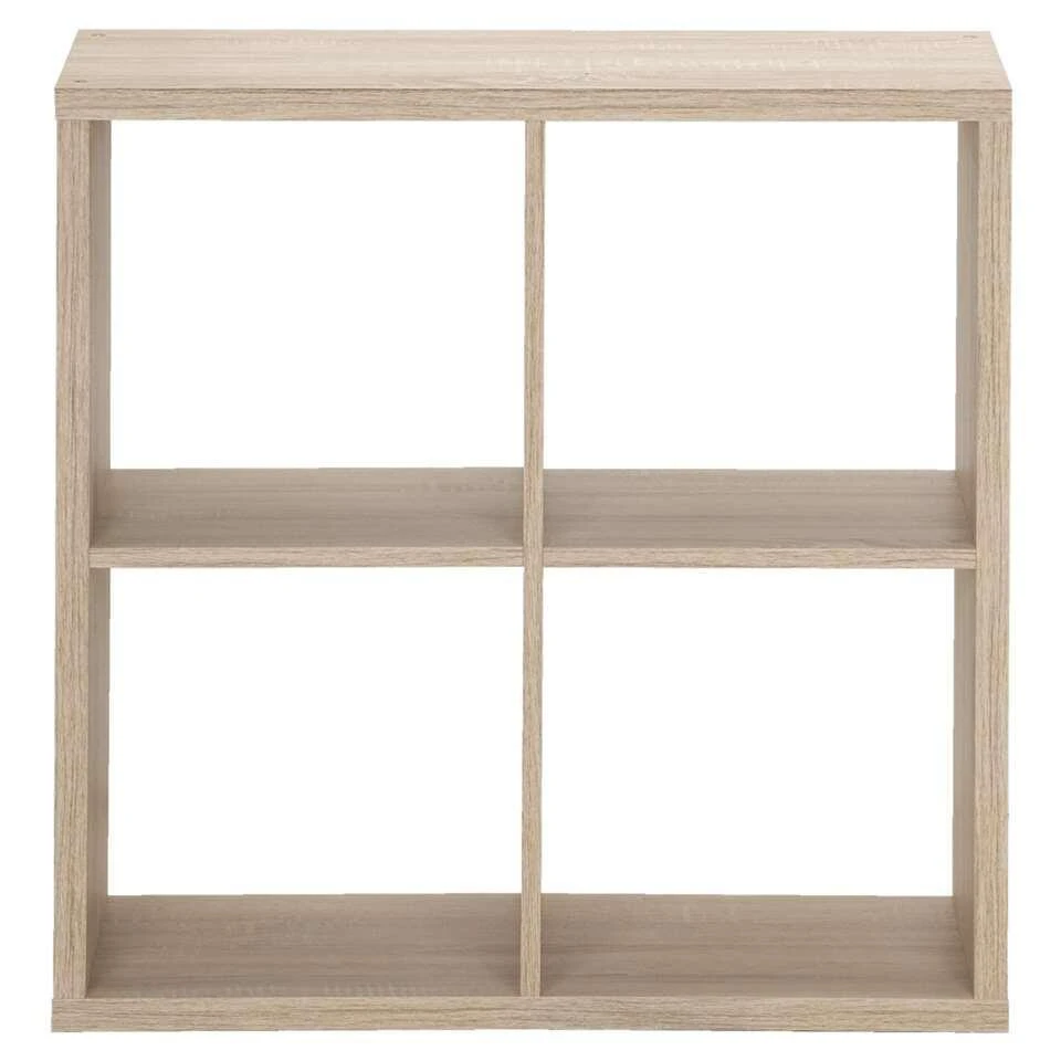 Boekenkast Parijs 2 - Eikenkleur - 73x73x33 Cm - Afbeelding 2