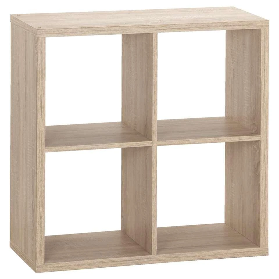 Boekenkast Parijs 2 - Eikenkleur - 73x73x33 Cm - Afbeelding 3
