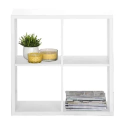 Boekenkast Parijs 2 - Wit - 73x73x33 Cm