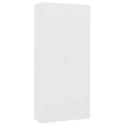 VidaXL Schoenenkast 80x35,5x180 Cm Bewerkt Hout Wit