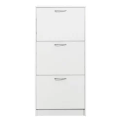 Schoenenkast Mainz - Wit - 123,5x58x25 Cm