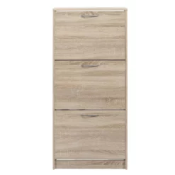 Schoenenkast Mainz - Eikenkleur - 123,5x58x25 Cm