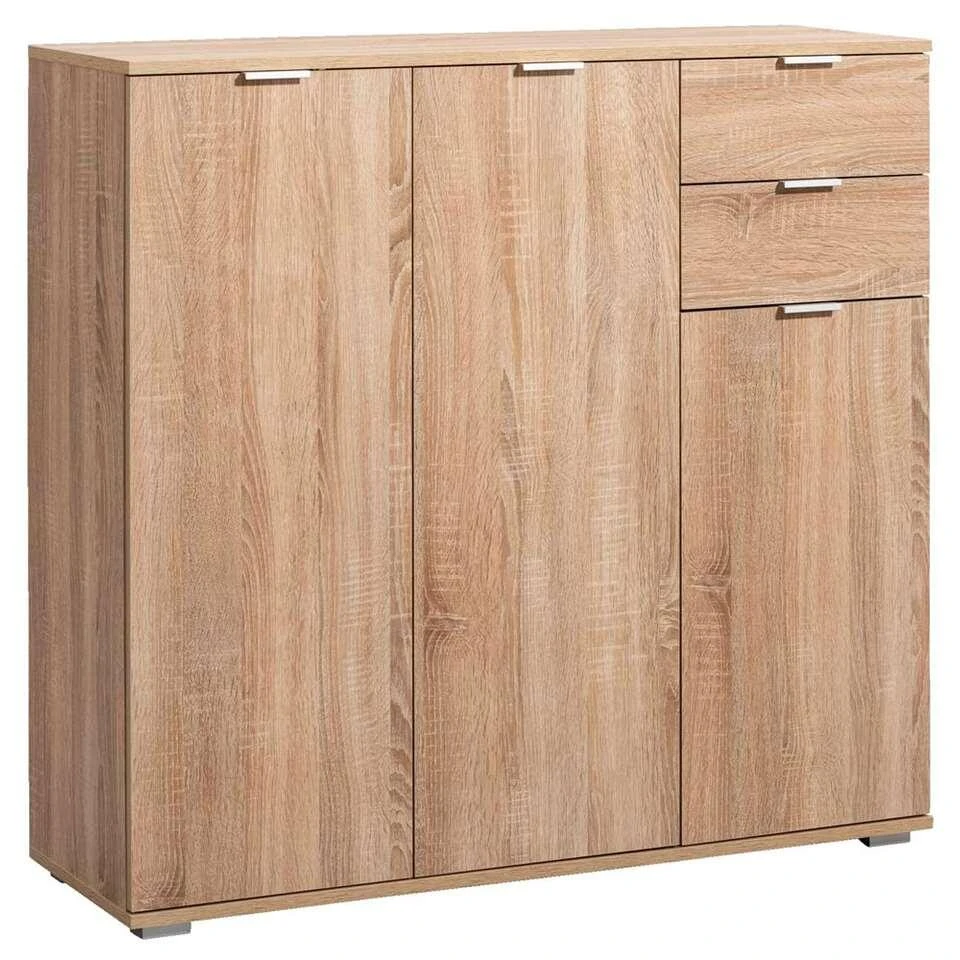 Kast Alaska - Eikenkleur - 101x107x35 Cm - Afbeelding 2