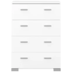 Ladekast Timo 4 Lades - Wit - 106,3x76,5x39,8 Cm