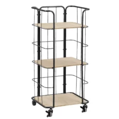 Bakkerskast Olaf Smal - Zwart/naturel