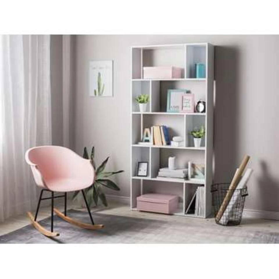 Beliani Boekenkast ORILLA - Wit Mdf - Afbeelding 2