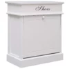 VidaXL Schoenenkast 50x28x58 Cm Paulowniahout Wit