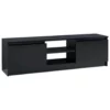 VidaXL Tv-meubel 120x30x35,5 Cm Bewerkt Hout Hoogglans Zwart