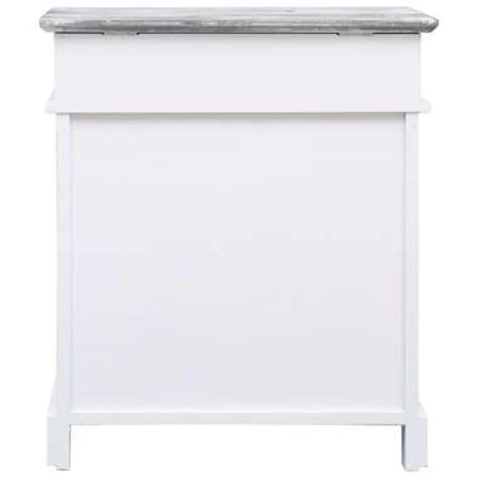 VidaXL Schoenenkast 50x28x58 Cm Paulowniahout Grijs - Afbeelding 4