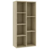 VidaXL Boekenkast 50x25x106 Cm Bewerkt Hout Sonoma Eikenkleurig