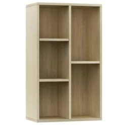 VidaXL Boekenkast/dressoir 50x25x80 Cm Spaanplaat Sonoma Eikenkleurig