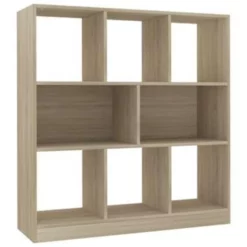VidaXL Boekenkast 97,5x29,5x100 Cm Bewerkt Hout Sonoma Eikenkleurig