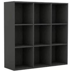 VidaXL Boekenkast 98x30x98 Cm Spaanplaat Grijs
