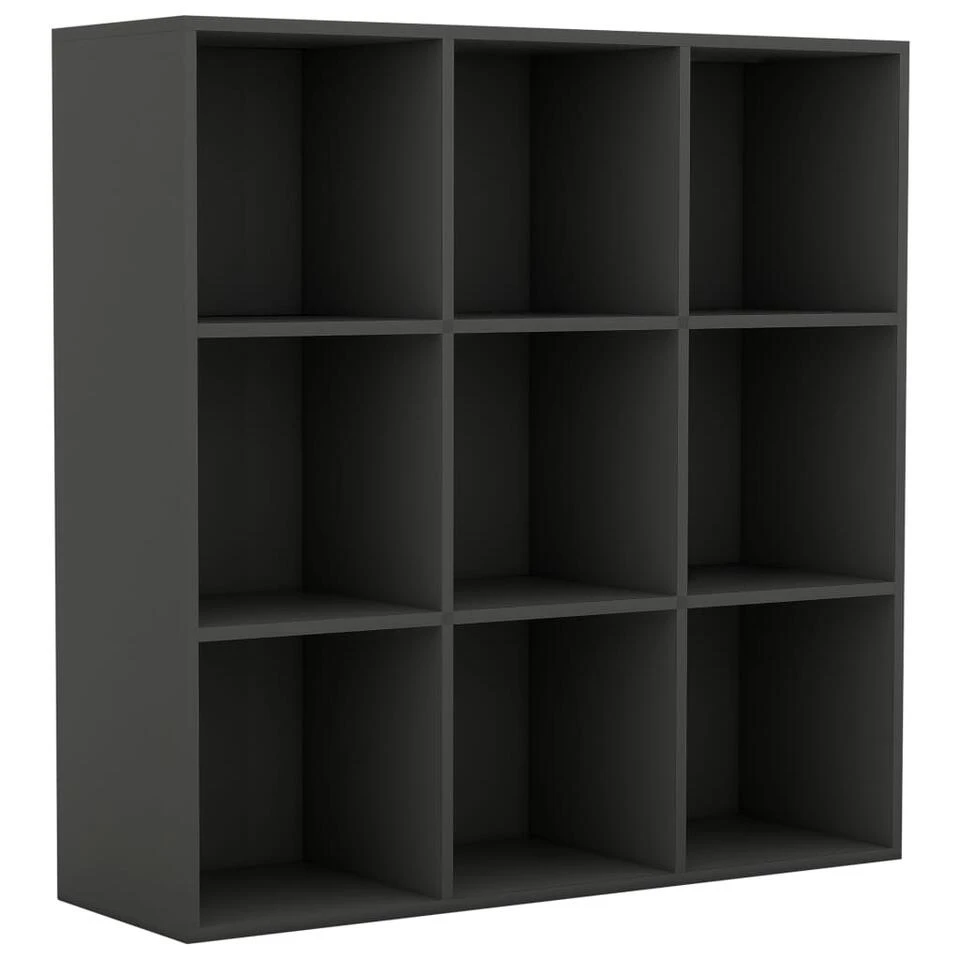 VidaXL Boekenkast 98x30x98 Cm Spaanplaat Grijs