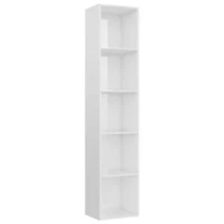 VidaXL Boekenkast 40x30x189 Cm Spaanplaat Hoogglans Wit