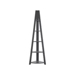 Beliani Boekenkast MOBILE SOLO - Grijs Vezelplaat