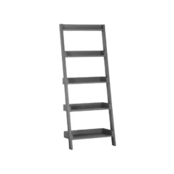 Beliani Boekenkast MOBILE TRIO - Grijs Mdf