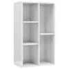 VidaXL Boekenkast/dressoir 50x25x80 Cm Spaanplaat Hoogglans Wit