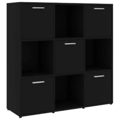 VidaXL Boekenkast 90x30x90 Cm Spaanplaat Zwart