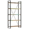 VidaXL Boekenkast Met 5 Schappen 90x30x180 Cm Massief Gerecycled Hout