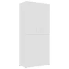 VidaXL Schoenenkast 80x39x178 Cm Bewerkt Hout Wit