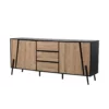 Beliani Sideboard BLACKPOOL - Lichte Houtkleur Spaanplaat