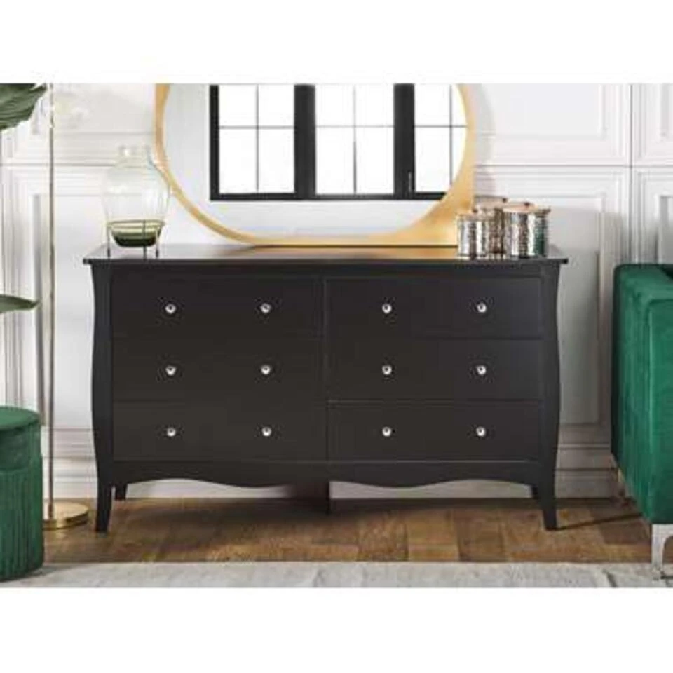 Beliani Commode WINCHESTER - Zwart Mdf - Afbeelding 2