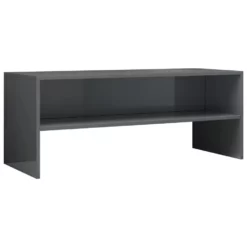 VidaXL Tv-meubel 100x40x40 Cm Bewerkt Hout Hoogglans Grijs