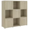 VidaXL Boekenkast 90x30x90 Cm Spaanplaat Sonoma Eikenkleurig