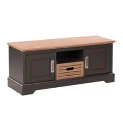 Beliani TV-kast GARET - Grijs Vezelplaat