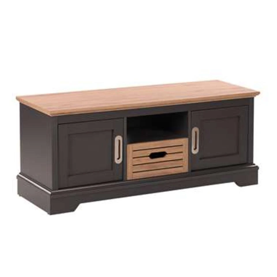 Beliani TV-kast GARET - Grijs Vezelplaat