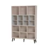 Beliani Boekenkast ALLOA - Lichte Houtkleur Spaanplaat