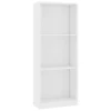 VidaXL Boekenkast Met 3 Schappen 40x24x108 Cm Bewerkt Hout Wit