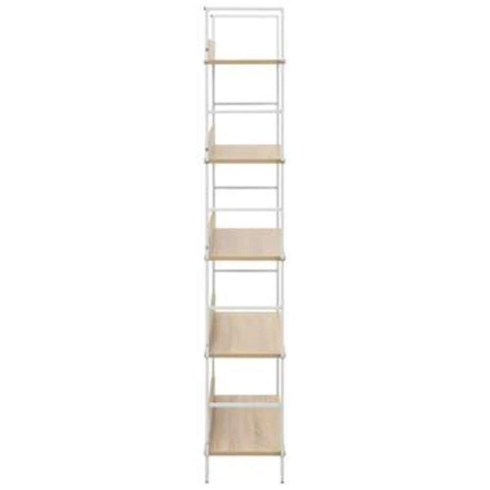 VidaXL Boekenkast 5 Schappen 60x27,6x158,5 Cm Spaanplaat Eikenkleurig - Afbeelding 4