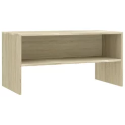 VidaXL Tv-meubel 80x40x40 Cm Bewerkt Hout Sonoma Eikenkleurig