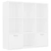 VidaXL Boekenkast 98x30x98 Cm Spaanplaat Wit