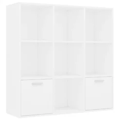 VidaXL Boekenkast 98x30x98 Cm Spaanplaat Wit
