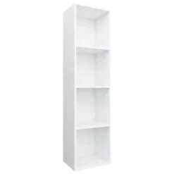 VidaXL Boekenkast/tv-meubel 36x30x143 Cm Bewerkt Hout Wit