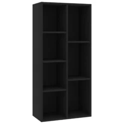 VidaXL Boekenkast 50x25x106 Cm Bewerkt Hout Zwart