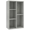 VidaXL Boekenkast/dressoir 50x25x80 Cm Spaanplaat Betongrijs