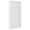 VidaXL Boekenkast Met 5 Schappen 80x24x175 Cm Bewerkt Hout Wit