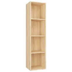 VidaXL Boekenkast/tv-meubel 36x30x143cm Bewerkt Hout Sonoma Eikenkleur
