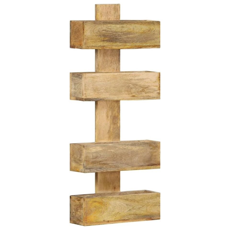 VidaXL Tijdschriftenwandrek 30x11x72 Cm Massief Mangohout