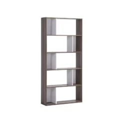 Beliani Boekenkast ORILLA - Donkere Houtkleur Mdf