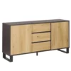 Beliani Sideboard ELDA - Lichte Houtkleur Mdf, Spaanplaat