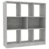 VidaXL Boekenkast 97,5x29,5x100 Cm Bewerkt Hout Betongrijs
