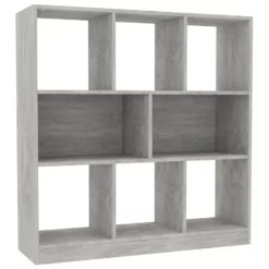 VidaXL Boekenkast 97,5x29,5x100 Cm Bewerkt Hout Betongrijs