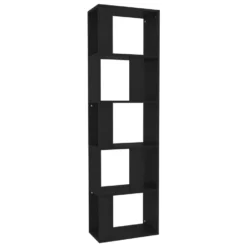 VidaXL Boekenkast/kamerscherm 45x24x159 Cm Bewerkt Hout Zwart