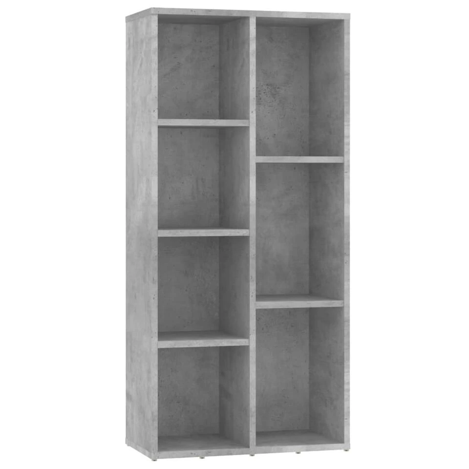 VidaXL Boekenkast 50x25x106 Cm Spaanplaat Betongrijs